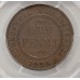 AUSTRALIA 1925 . ONE 1 PENNY . PCGS AU50